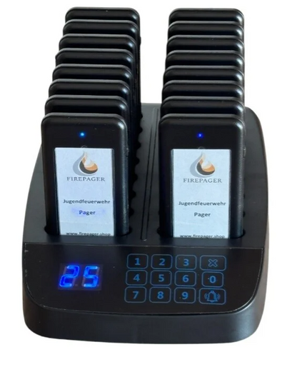 FirePager Komplettset –  Jugendfeuerwehr Pager zur Miete inkl. Ladestation